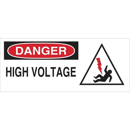 Brady Danger Sign, Fiberglass, Rectangle, English 95287